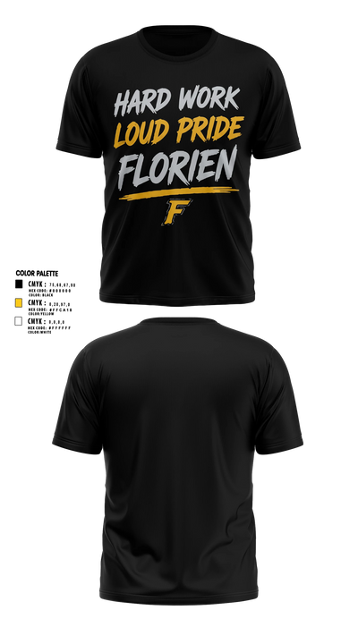 Florien Blackcats Short Sleeve Performance Shirt - 19