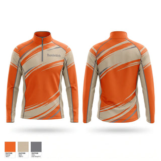 Quarter Zip Jacket, Thunderbirds, Baseball, Teamtime, Team time, sublimation, custom sports apparel, team uniforms, spirit wear, spiritwear, sports uniforms, custom shirts, team store, custom team store, fundraiser sports, apparel fundraiser
