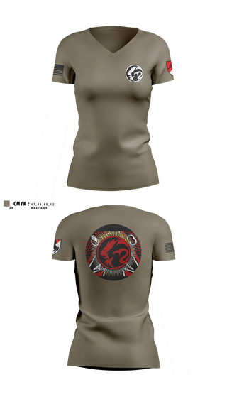 Womens Short Sleeve Vneck Shirt, Support, HHT, 1/11 ACR, Army, Teamtime, Team time, sublimation, custom sports apparel, team uniforms, spirit wear, spiritwear, sports uniforms, custom shirts, team store, custom team store, fundraiser sports, apparel fundraiser