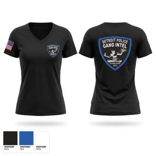 Womens Short Sleeve Vneck Shirt, Gang Intel, Police, Teamtime, Team time, sublimation, custom sports apparel, team uniforms, spirit wear, spiritwear, sports uniforms, custom shirts, team store, custom team store, fundraiser sports, apparel fundraiser