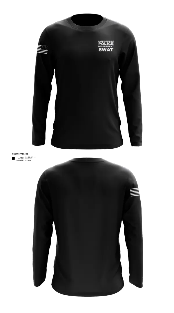 Long Sleeve Performance Shirt, Harrisonburg Police Department SWAT, , Teamtime, Team time, sublimation, custom sports apparel, team uniforms, spirit wear, spiritwear, sports uniforms, custom shirts, team store, custom team store, fundraiser sports, apparel fundraiser