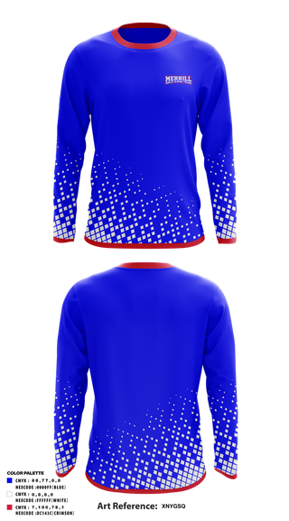 Long Sleeve Performance Shirt, Merrill Girls Swim Team, Swimming, Teamtime, Team time, sublimation, custom sports apparel, team uniforms, spirit wear, spiritwear, sports uniforms, custom shirts, team store, custom team store, fundraiser sports, apparel fundraiser