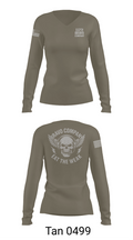 112th Signal Battalion B CO 38281413 Women's Long Sleeve V-neck Shirt - 77