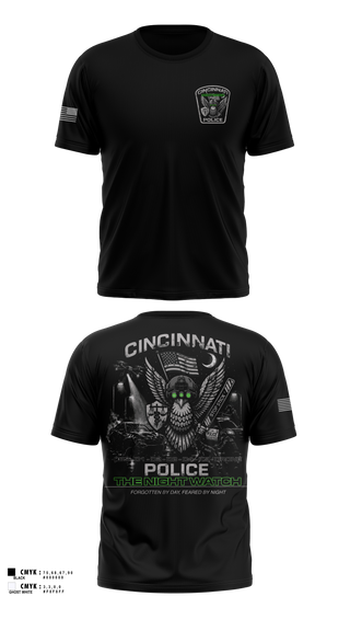 Short Sleeve Performance Shirt, Cincinnati Police Night Shift, Police, Teamtime, Team time, sublimation, custom sports apparel, team uniforms, spirit wear, spiritwear, sports uniforms, custom shirts, team store, custom team store, fundraiser sports, apparel fundraiser