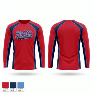 Long Sleeve Performance Shirt, United Styx of Acadiana, Baseball, Teamtime, Team time, sublimation, custom sports apparel, team uniforms, spirit wear, spiritwear, sports uniforms, custom shirts, team store, custom team store, fundraiser sports, apparel fundraiser