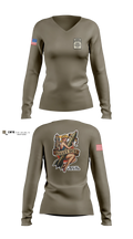 Ammo, Distro, 407th LSB Women's Long Sleeve V-neck Shirt - 4