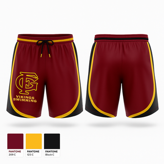 Athletic Shorts With Pockets, Forest Grove High School Swimming, Swimming, Teamtime, Team time, sublimation, custom sports apparel, team uniforms, spirit wear, spiritwear, sports uniforms, custom shirts, team store, custom team store, fundraiser sports, apparel fundraiser