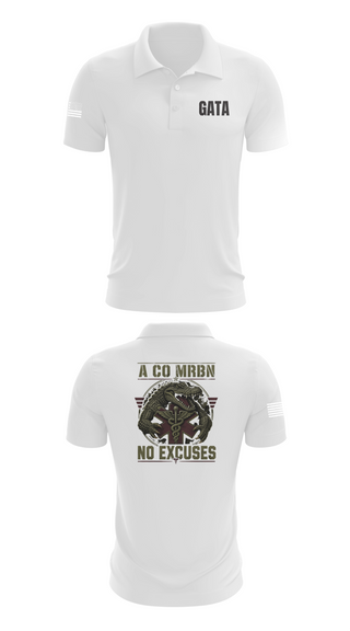 Short Sleeve Performance Polo, MRBN -A Co, Army, Teamtime, Team time, sublimation, custom sports apparel, team uniforms, spirit wear, spiritwear, sports uniforms, custom shirts, team store, custom team store, fundraiser sports, apparel fundraiser