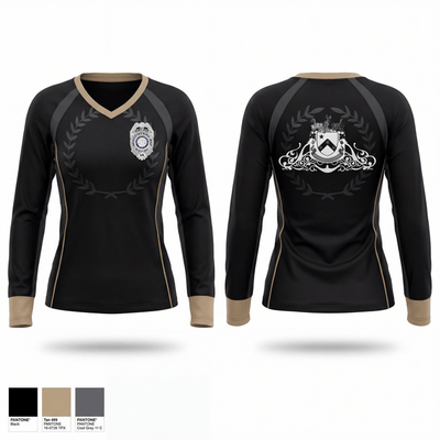 Backdrop Protection Group 60239220 Women's Long Sleeve V-neck Shirt - 1