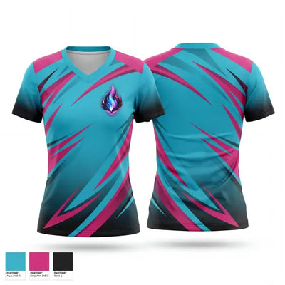 Wisconsin Blaze 50772746 Women's Short Sleeve V-neck Shirt - 1