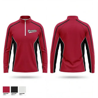 Quarter Zip Jacket, Warriors, Softball, Teamtime, Team time, sublimation, custom sports apparel, team uniforms, spirit wear, spiritwear, sports uniforms, custom shirts, team store, custom team store, fundraiser sports, apparel fundraiser