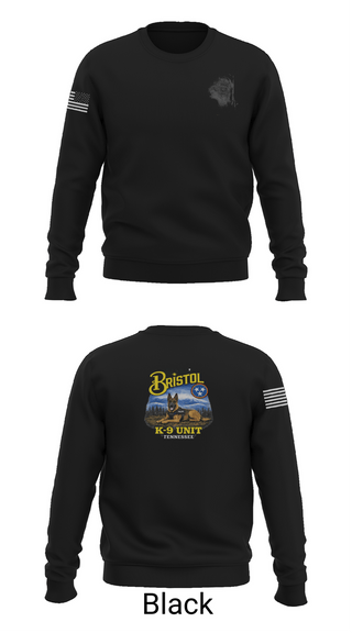 Crew Neck Sweatshirt, Bristol Tennessee Police Department K9 Unit, Police, Teamtime, Team time, sublimation, custom sports apparel, team uniforms, spirit wear, spiritwear, sports uniforms, custom shirts, team store, custom team store, fundraiser sports, apparel fundraiser
