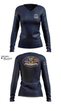 Suffolk county auxiliary police 53057312 Women's Long Sleeve V-neck Shirt - 23