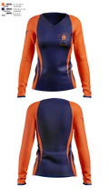 Southern Lee Gymnastics 82604514 Women's Long Sleeve V-neck Shirt - 2
