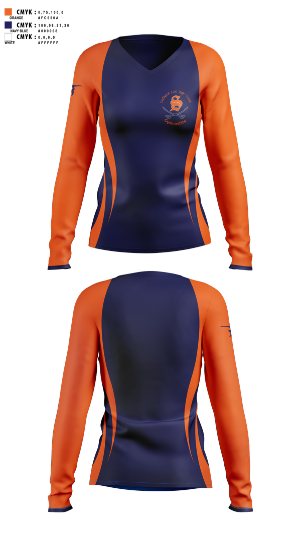 Womens Long Sleeve Vneck Shirt, Southern Lee Gymnastics, Spirit Store, Teamtime, Team time, sublimation, custom sports apparel, team uniforms, spirit wear, spiritwear, sports uniforms, custom shirts, team store, custom team store, fundraiser sports, apparel fundraiser