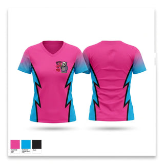 Womens Short Sleeve Vneck Shirt, Halloween hippos, Baseball, Teamtime, Team time, sublimation, custom sports apparel, team uniforms, spirit wear, spiritwear, sports uniforms, custom shirts, team store, custom team store, fundraiser sports, apparel fundraiser