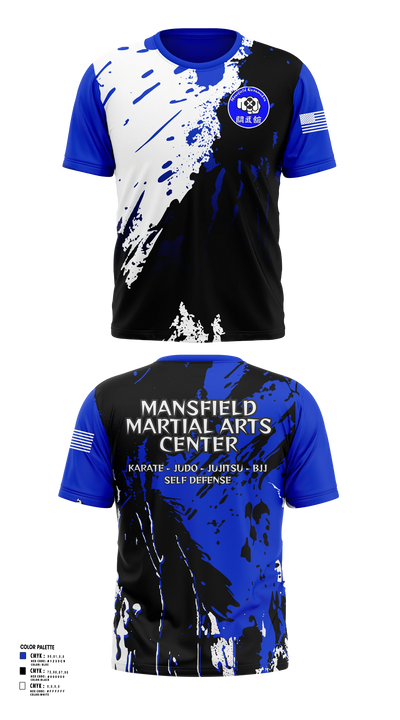 Mansfield Martial Arts Center Short Sleeve Rash Guard Shirt - 21