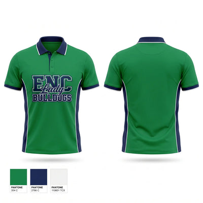 ENC Lady Bulldogs Short Sleeve Performance Polo - 1