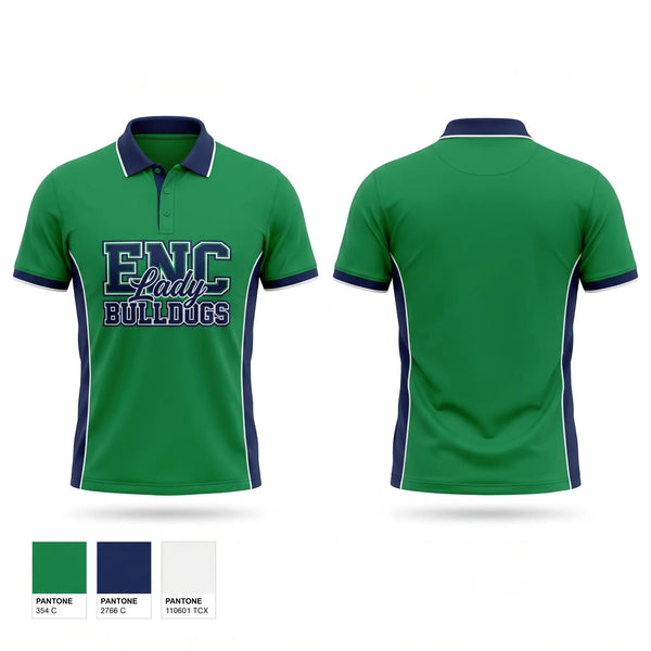 Short Sleeve Performance Polo, ENC Lady Bulldogs, Softball, Teamtime, Team time, sublimation, custom sports apparel, team uniforms, spirit wear, spiritwear, sports uniforms, custom shirts, team store, custom team store, fundraiser sports, apparel fundraiser