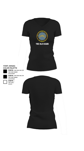 Womens Short Sleeve Vneck Shirt, The Old Guard, , Teamtime, Team time, sublimation, custom sports apparel, team uniforms, spirit wear, spiritwear, sports uniforms, custom shirts, team store, custom team store, fundraiser sports, apparel fundraiser