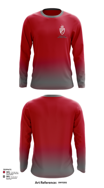 Orchard View High School Soccer 34893381 Long Sleeve Performance Shirt 52