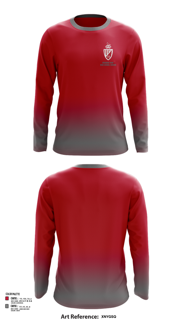 Long Sleeve Performance Shirt, Orchard View High School Soccer, Men's Soccer, Teamtime, Team time, sublimation, custom sports apparel, team uniforms, spirit wear, spiritwear, sports uniforms, custom shirts, team store, custom team store, fundraiser sports, apparel fundraiser