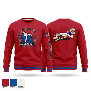 Crew Neck Sweatshirt, Conrad’s Martial Arts Center, , Teamtime, Team time, sublimation, custom sports apparel, team uniforms, spirit wear, spiritwear, sports uniforms, custom shirts, team store, custom team store, fundraiser sports, apparel fundraiser