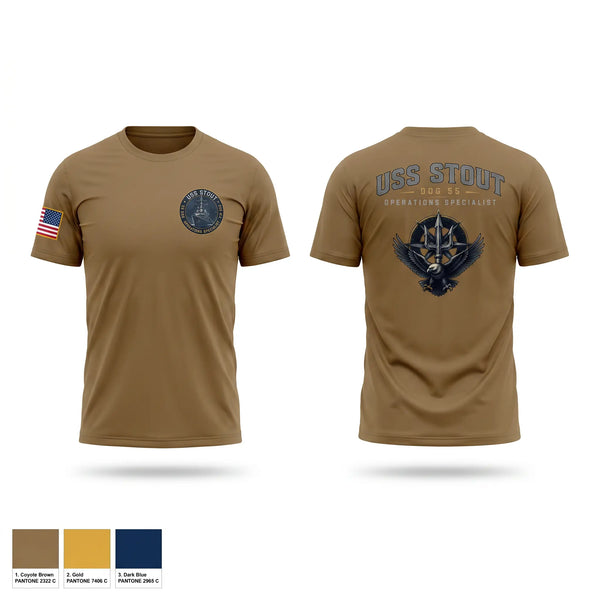 Short Sleeve Performance Shirt, USS STOUT OI, Navy, Teamtime, Team time, sublimation, custom sports apparel, team uniforms, spirit wear, spiritwear, sports uniforms, custom shirts, team store, custom team store, fundraiser sports, apparel fundraiser
