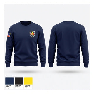Crew Neck Sweatshirt, Roman Forest PD, Police, Teamtime, Team time, sublimation, custom sports apparel, team uniforms, spirit wear, spiritwear, sports uniforms, custom shirts, team store, custom team store, fundraiser sports, apparel fundraiser