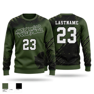 Crew Neck Sweatshirt, Indy Wild, Men's Volleyball, Teamtime, Team time, sublimation, custom sports apparel, team uniforms, spirit wear, spiritwear, sports uniforms, custom shirts, team store, custom team store, fundraiser sports, apparel fundraiser