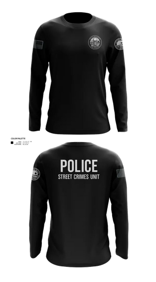 Long Sleeve Performance Shirt, STREET CRIMES, , Teamtime, Team time, sublimation, custom sports apparel, team uniforms, spirit wear, spiritwear, sports uniforms, custom shirts, team store, custom team store, fundraiser sports, apparel fundraiser