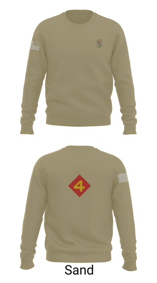 Crew Neck Sweatshirt, 14th Marine regiment 4th Marine corps division, , Teamtime, Team time, sublimation, custom sports apparel, team uniforms, spirit wear, spiritwear, sports uniforms, custom shirts, team store, custom team store, fundraiser sports, apparel fundraiser