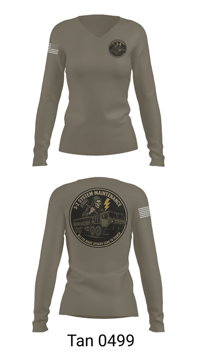 3-2 ADA 51823932 Women's Long Sleeve V-neck Shirt - 77