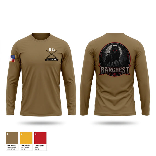 Long Sleeve Performance Shirt, B Co 3/278th CR, Army, Teamtime, Team time, sublimation, custom sports apparel, team uniforms, spirit wear, spiritwear, sports uniforms, custom shirts, team store, custom team store, fundraiser sports, apparel fundraiser