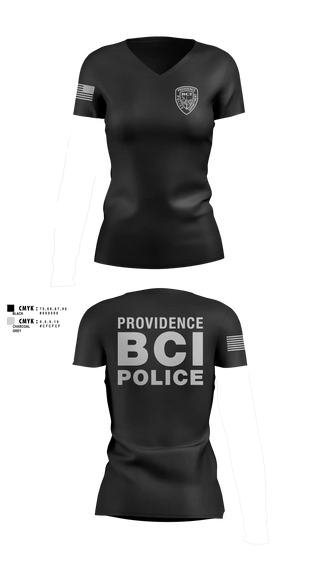 Womens Short Sleeve Vneck Shirt, Providence Police BCI, Police, Teamtime, Team time, sublimation, custom sports apparel, team uniforms, spirit wear, spiritwear, sports uniforms, custom shirts, team store, custom team store, fundraiser sports, apparel fundraiser