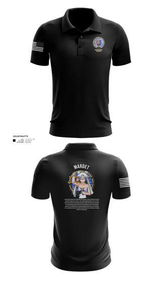 Short Sleeve Performance Polo, Karl & Hedwig Ackermann Memorial Institute for Joint Military Intelligence and Law Enforcement Education & Training at MARDET Fort Leonard Wood, , Teamtime, Team time, sublimation, custom sports apparel, team uniforms, spirit wear, spiritwear, sports uniforms, custom shirts, team store, custom team store, fundraiser sports, apparel fundraiser