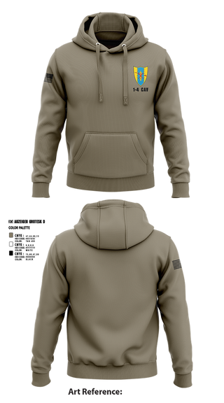Hoodie, 1-4 Cav, , Teamtime, Team time, sublimation, custom sports apparel, team uniforms, spirit wear, spiritwear, sports uniforms, custom shirts, team store, custom team store, fundraiser sports, apparel fundraiser