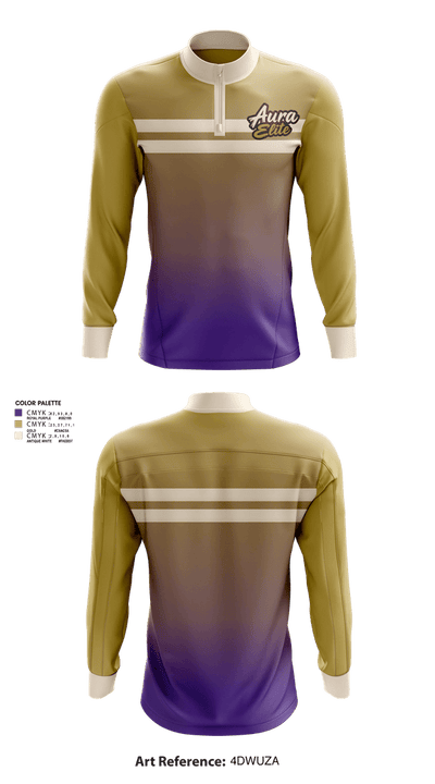 Aura Elite 56791952 Quarter Zip Jacket - 2