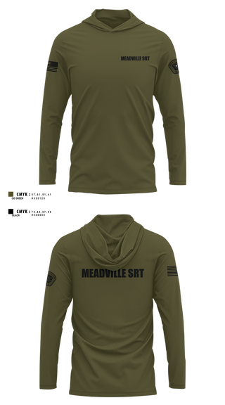 Long Sleeve Performance Shirt with hood, Meadville SRT, Police, Teamtime, Team time, sublimation, custom sports apparel, team uniforms, spirit wear, spiritwear, sports uniforms, custom shirts, team store, custom team store, fundraiser sports, apparel fundraiser