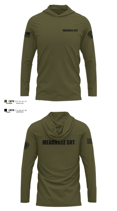 Meadville SRT 57594124 Long Sleeve Performance Shirt with hood - 4