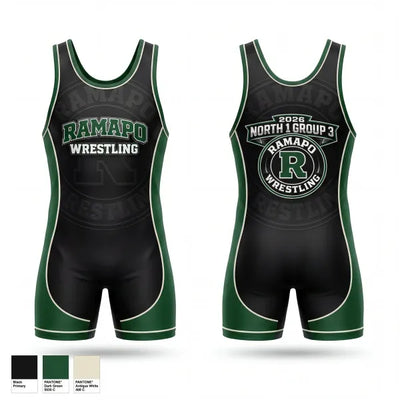 Ramapo Raiders 68596612 Wrestling Singlet - 1