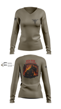 194th AR BDE HRT Medics 51125507 Women's Long Sleeve V-neck Shirt - 8