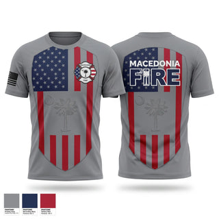 Short Sleeve Performance Shirt, Macedonia Fire Department, Fire Department, Teamtime, Team time, sublimation, custom sports apparel, team uniforms, spirit wear, spiritwear, sports uniforms, custom shirts, team store, custom team store, fundraiser sports, apparel fundraiser