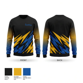 Crew Neck Sweatshirt, Spartans, Cheer, Teamtime, Team time, sublimation, custom sports apparel, team uniforms, spirit wear, spiritwear, sports uniforms, custom shirts, team store, custom team store, fundraiser sports, apparel fundraiser