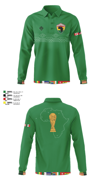 GHANSU W.C. 2026 Long Sleeve Performance Polo - 7