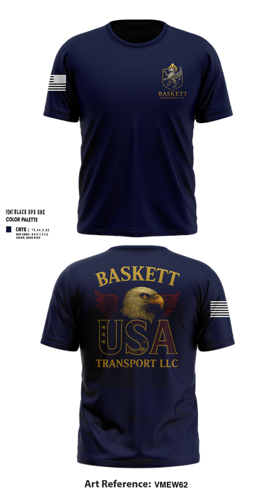 Baskett Transport LLC 45645919 Short Sleeve Performance Shirt - 27