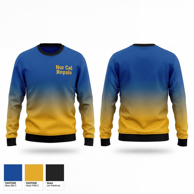 Nor Cal Royals 12715273 Crew Neck Sweatshirt - 1