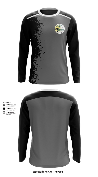 Emerald Illusions Dance Team 67098872 Long Sleeve Performance Shirt 47