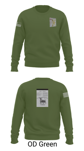 Crew Neck Sweatshirt, 2nd Armored Cavalry Regiment, , Teamtime, Team time, sublimation, custom sports apparel, team uniforms, spirit wear, spiritwear, sports uniforms, custom shirts, team store, custom team store, fundraiser sports, apparel fundraiser
