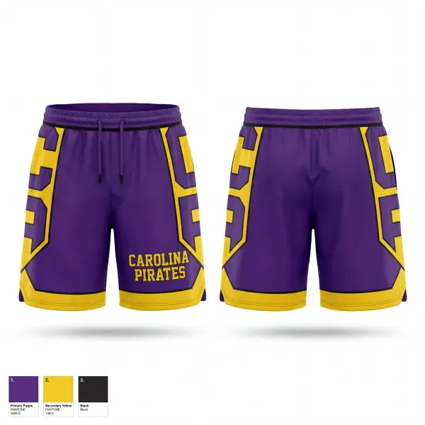 Athletic Shorts With Pockets, Carolina Pirates, Baseball, Teamtime, Team time, sublimation, custom sports apparel, team uniforms, spirit wear, spiritwear, sports uniforms, custom shirts, team store, custom team store, fundraiser sports, apparel fundraiser